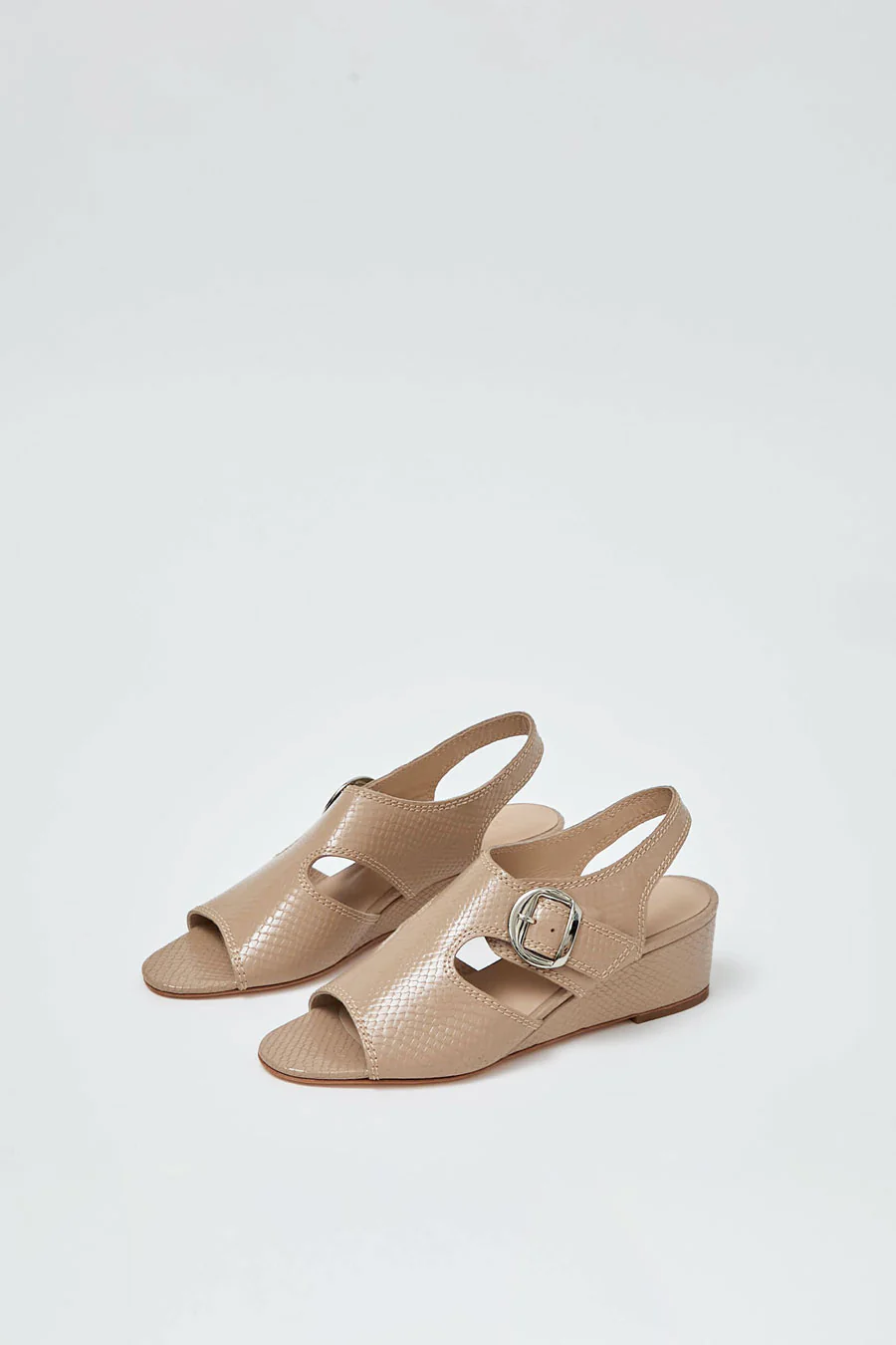 No.6 Margo Sandal in Mocha Snake - Image 2
