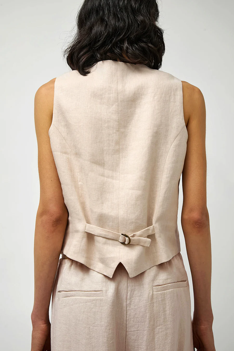 No.6 Martin Vest in Natural - Image 4