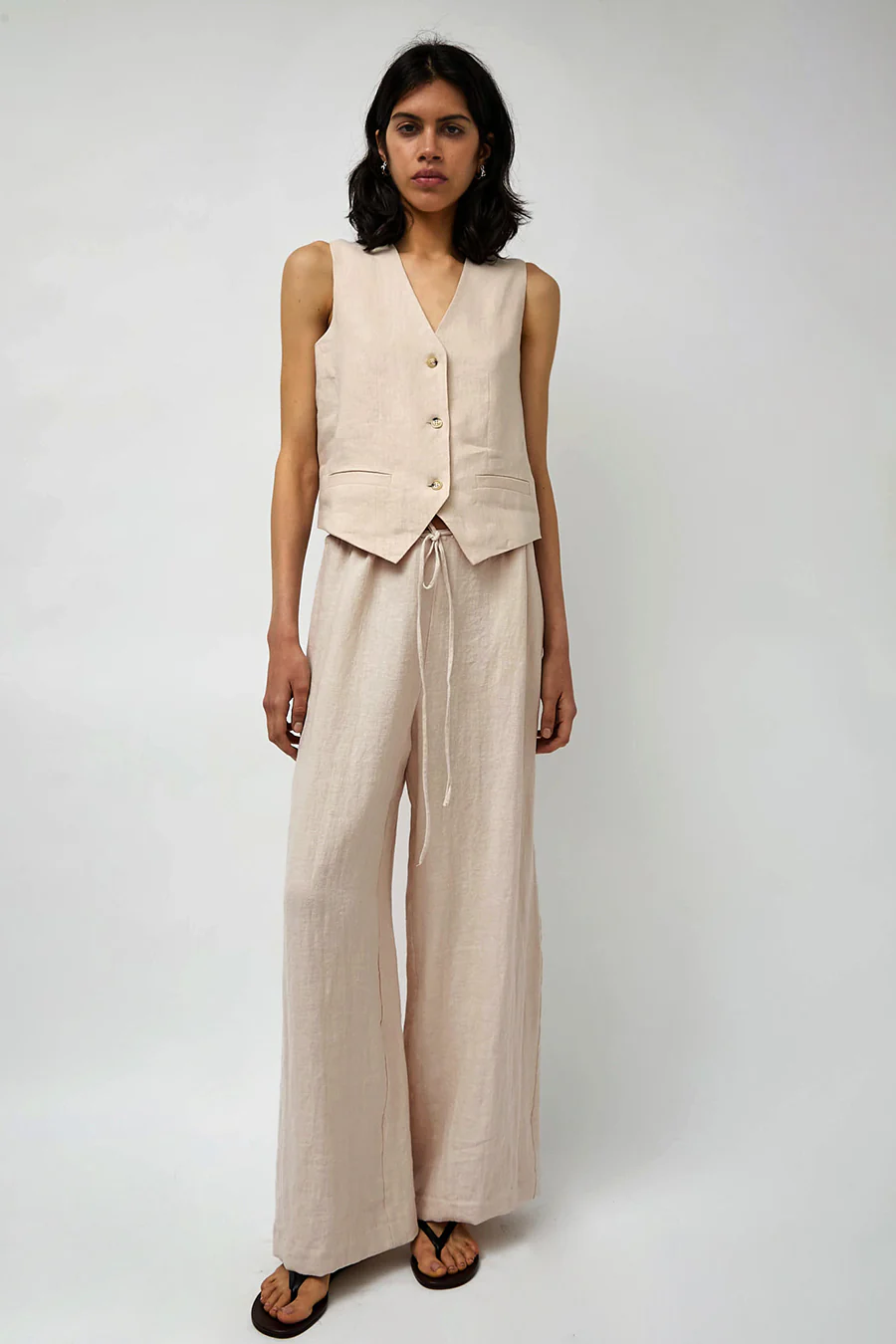 No.6 Martin Vest in Natural - Image 5