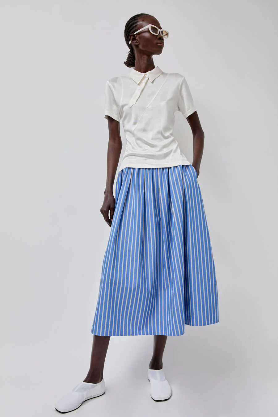 No.6 Mel Skirt in Eton Stripe - Image 6