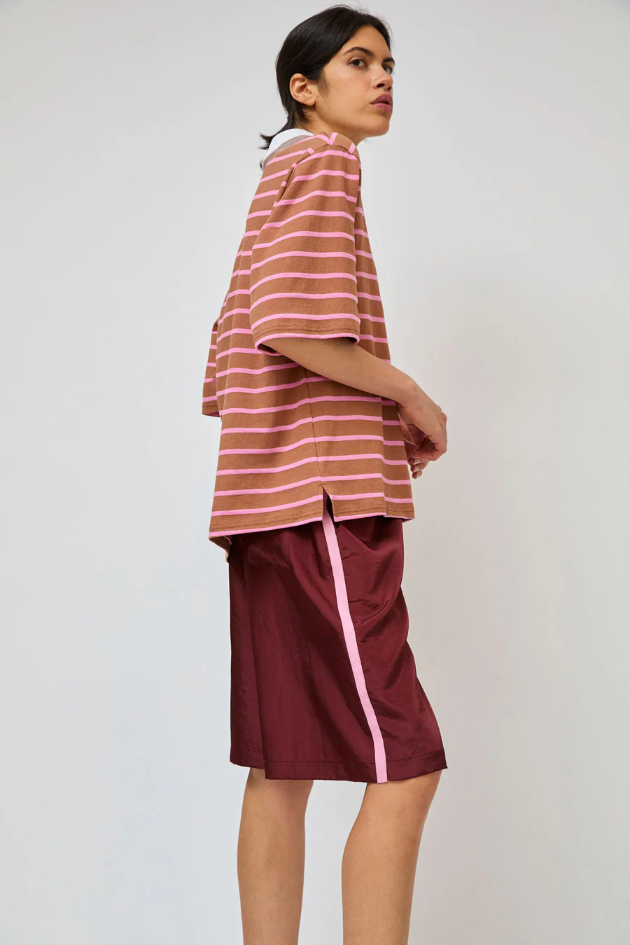 No.6 Milos Top in Tan Stripe - Image 4