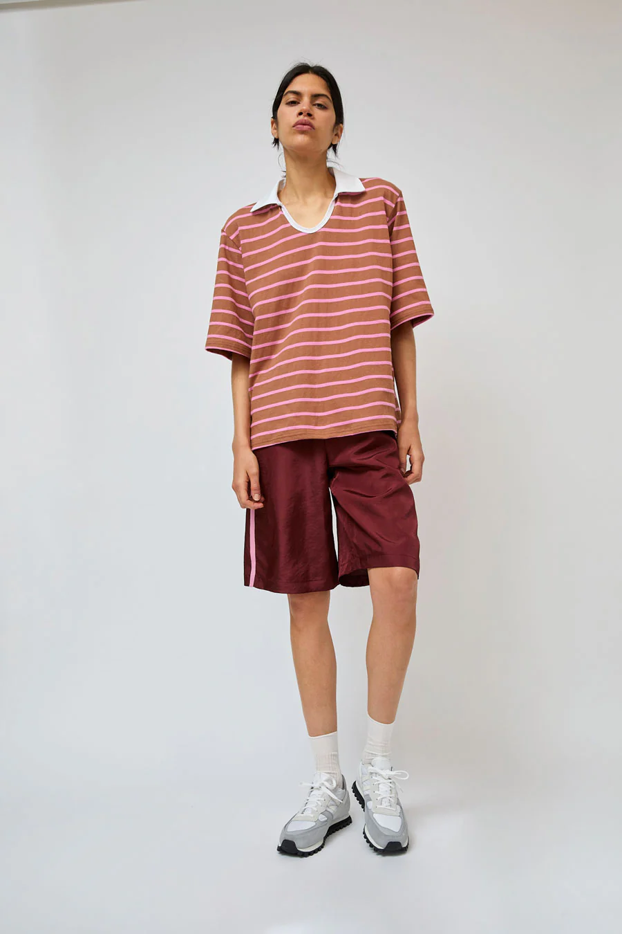 No.6 Milos Top in Tan Stripe - Image 5