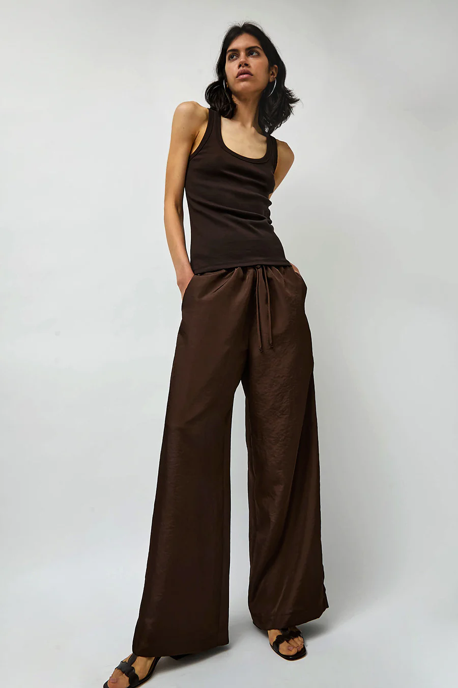 No.6 Mina Pant in Chocolate
