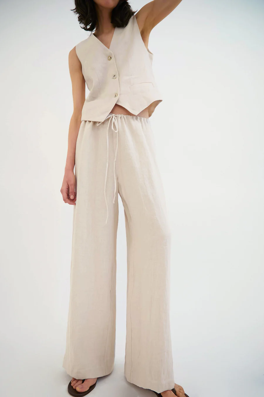 No.6 Mina Pant in Natural
