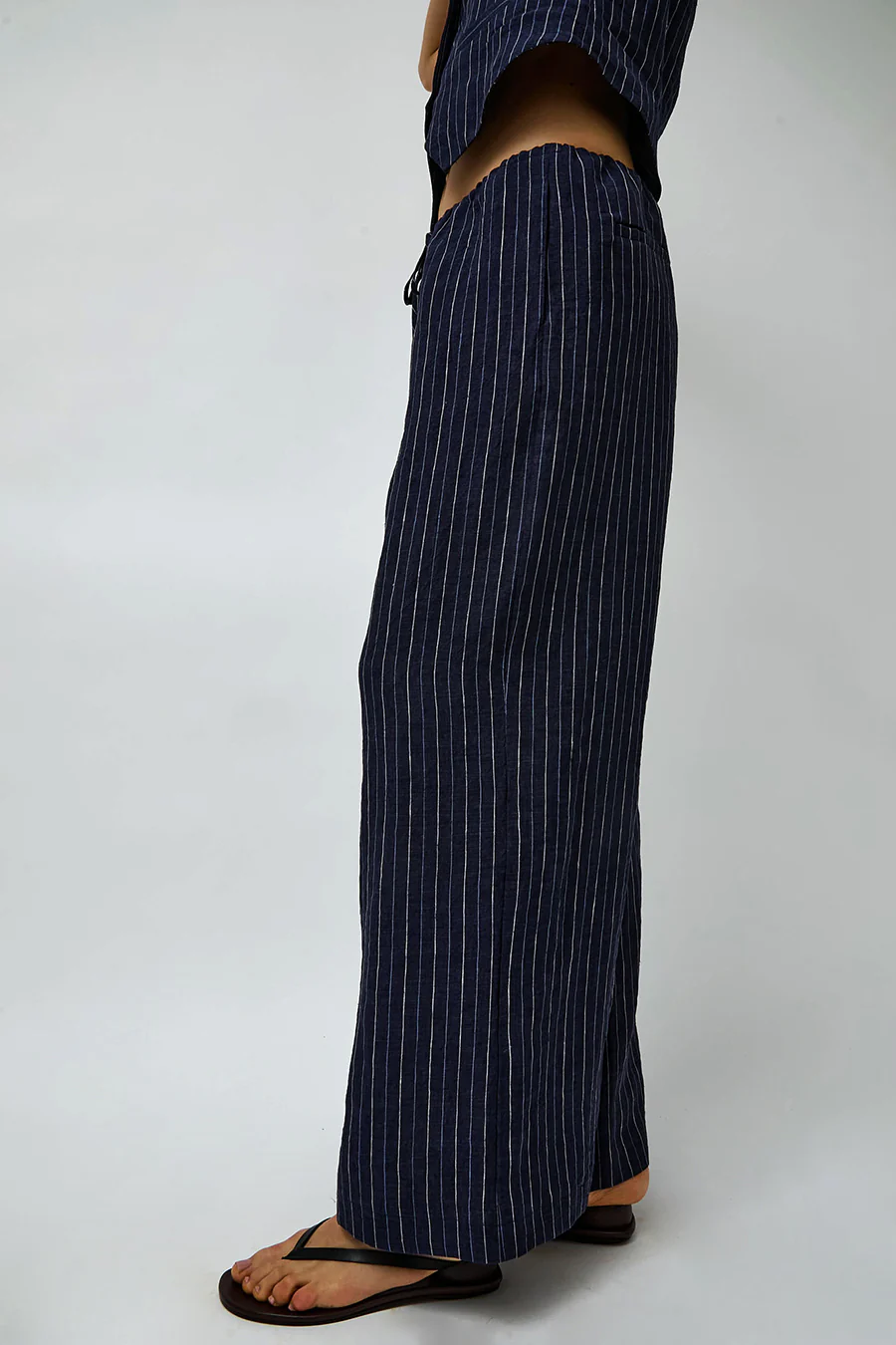 No.6 Mina Pant in Navy Pinstripe - Image 4