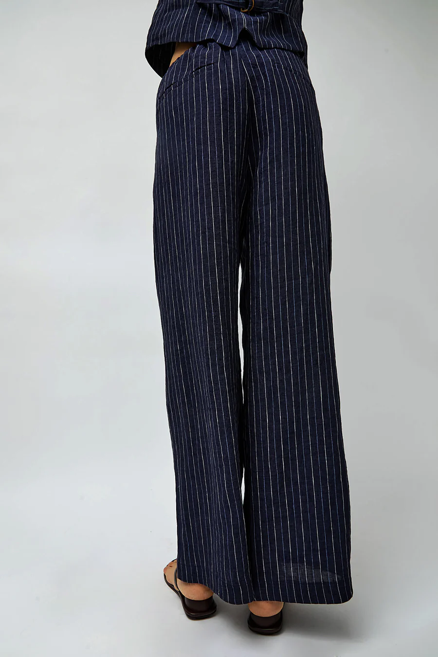 No.6 Mina Pant in Navy Pinstripe - Image 6