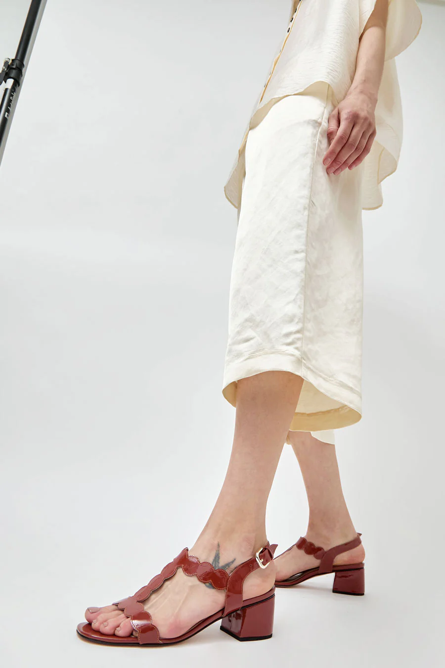 No.6 Nadira Sandal in Brick Patent - Image 2