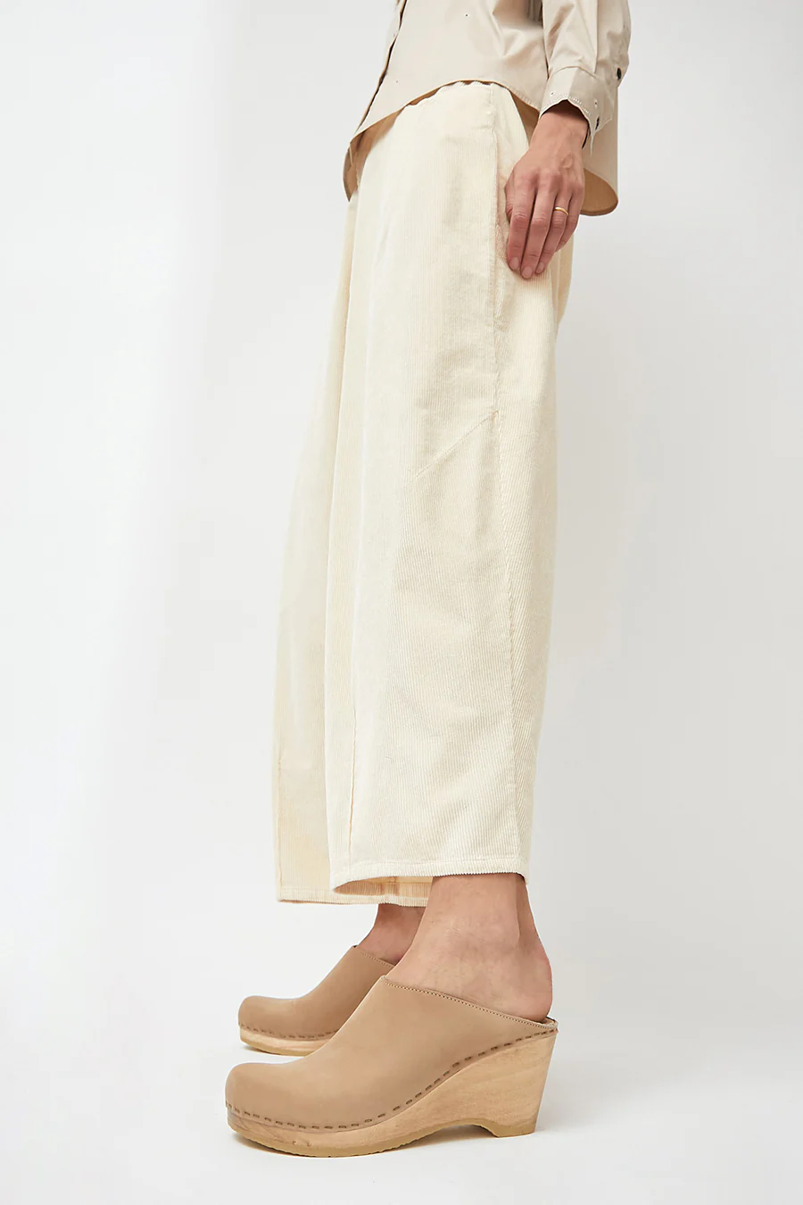 No.6 New School Clog on Wedge in Bone - Image 3