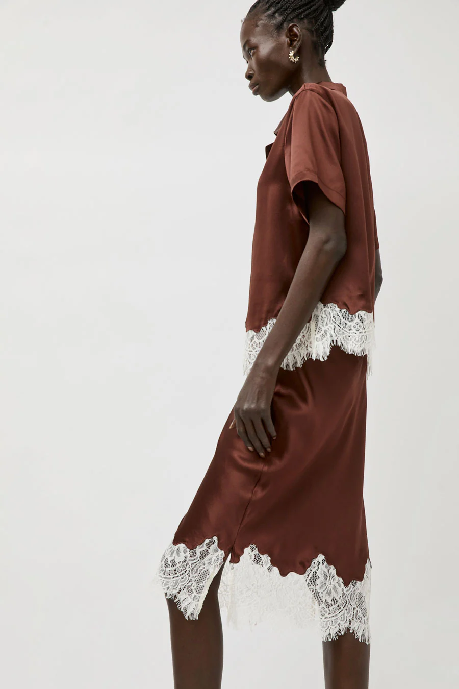 No.6 Reina Skirt in Rust - Image 4