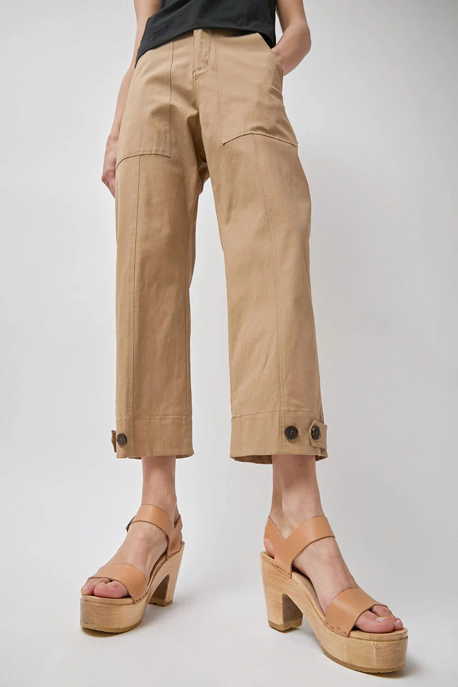 No.6 Two Strap Clog on Platform in Desert - Image 3