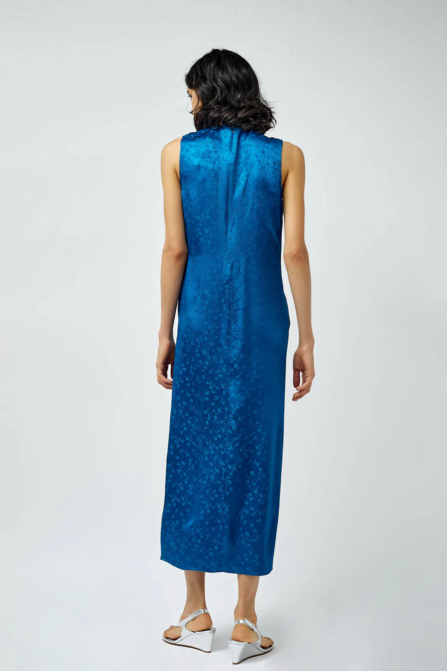 NOMIA Gathered Front Dress in Deep Sea - Image 5