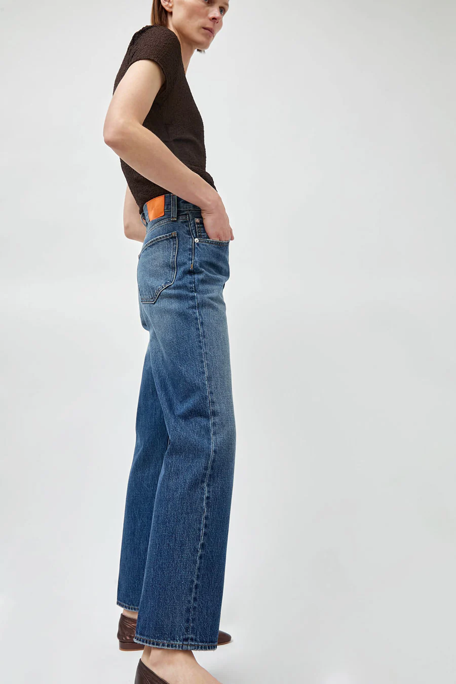 Oketo Cut 101 Straight Jean in Vintage Dark - Image 4