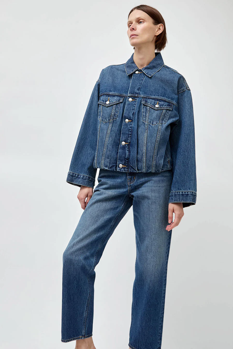 Oketo Cut 101 Straight Jean in Vintage Dark - Image 6