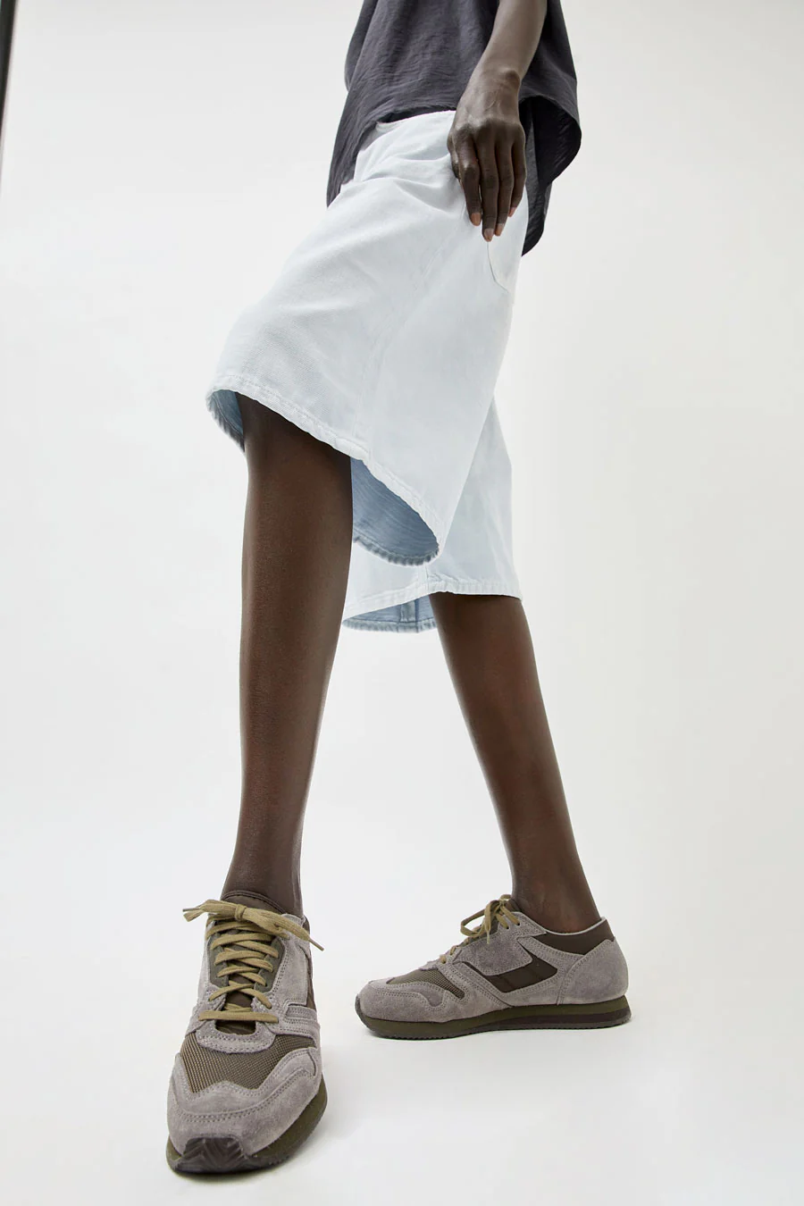 Reproduction of Found 1800FS Trainer in Gray and Olive Green - Image 4