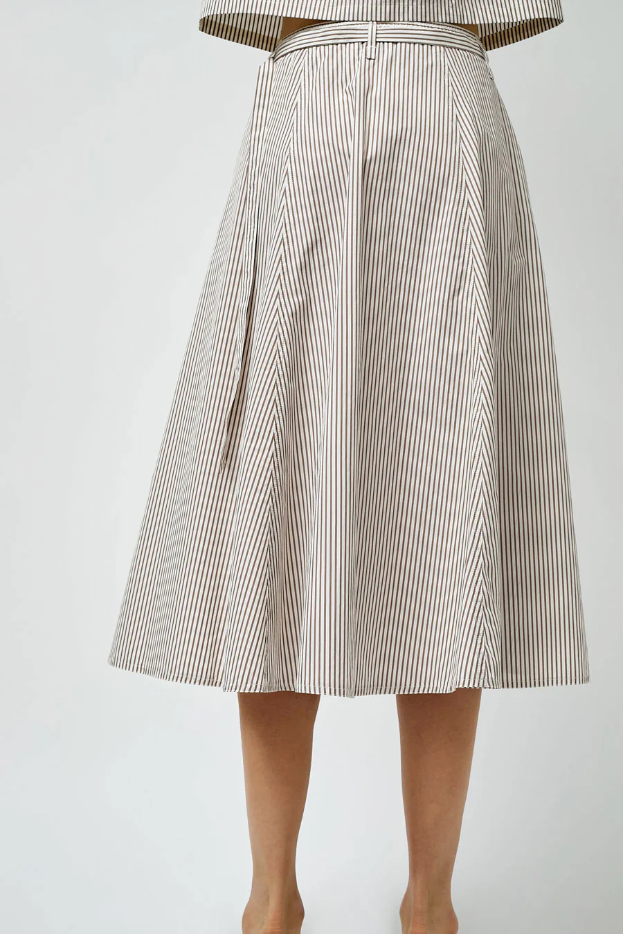 Rue Blanche Aro Skirt in Rust Stripe - Image 5