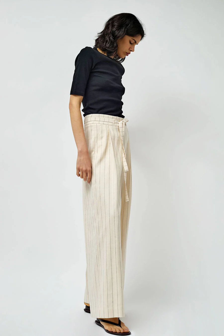 Rue Blanche Sunno Pant in Cream Stripe - Image 4