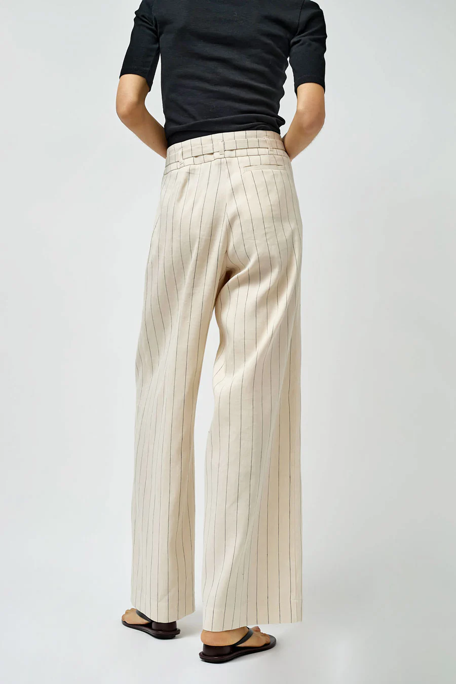 Rue Blanche Sunno Pant in Cream Stripe - Image 5