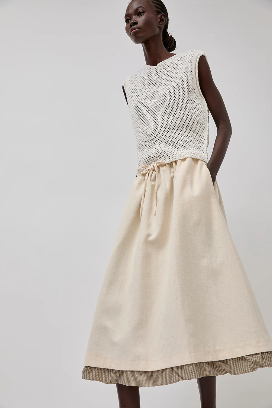 RUS Foso Skirt in Chalk - Image 5