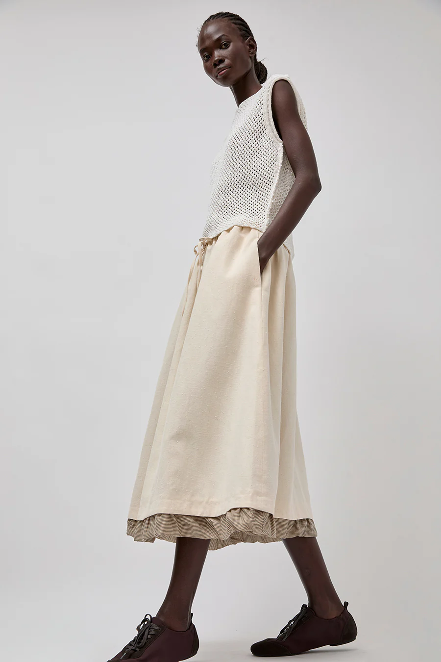 RUS Foso Skirt in Chalk - Image 6
