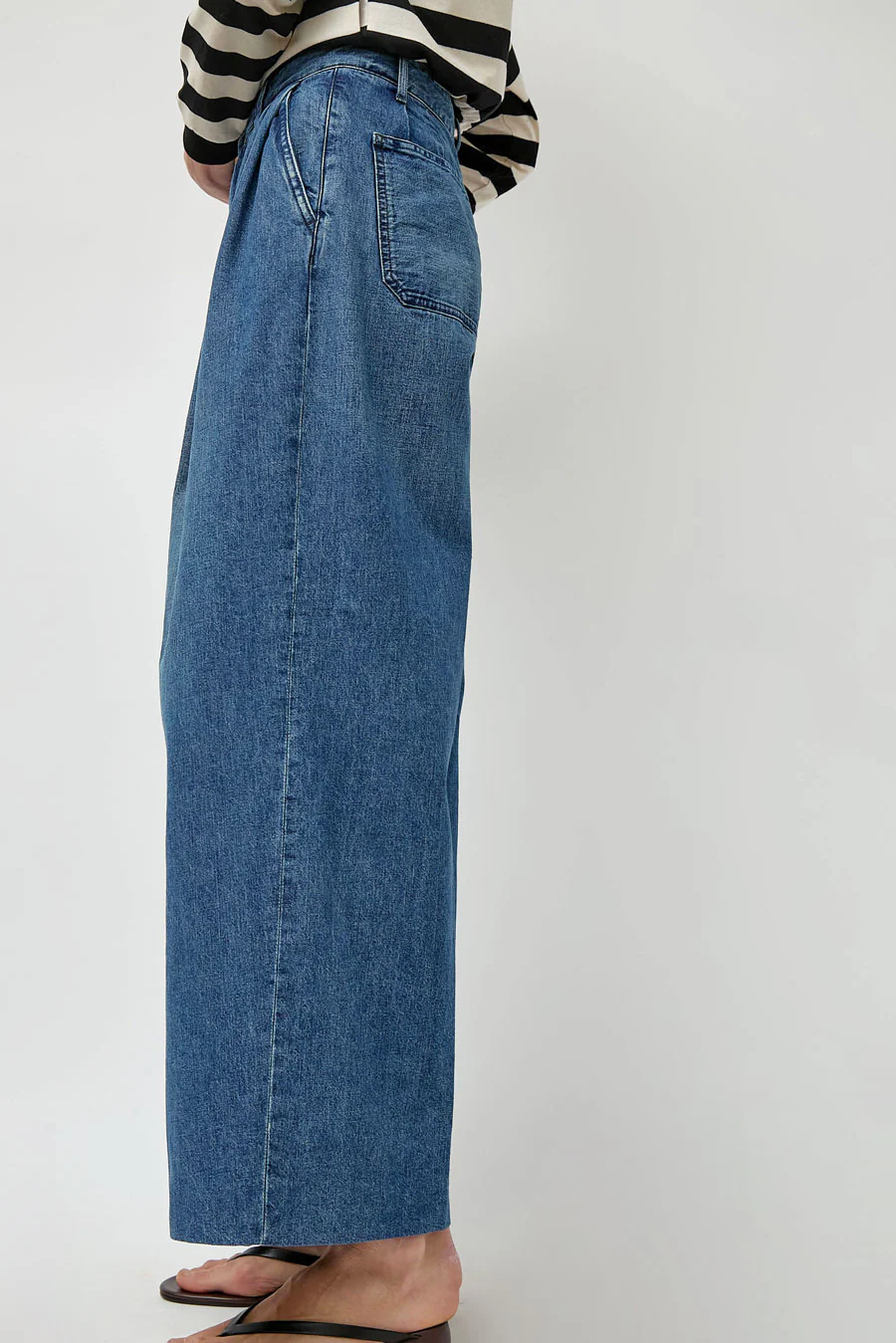 Tanaka Hakama Jean Trousers in Vintage Blue - Image 4