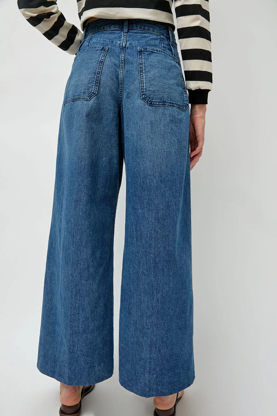Tanaka Hakama Jean Trousers in Vintage Blue - Image 5