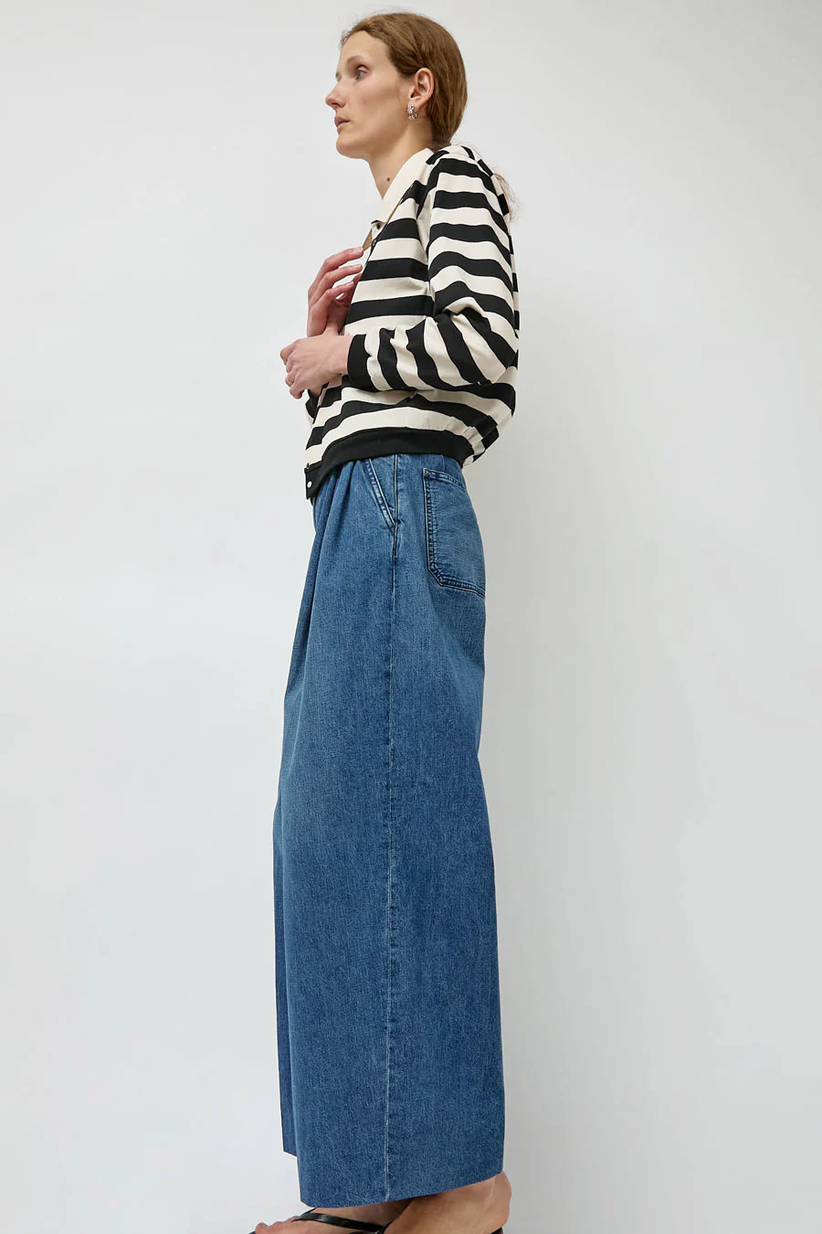 Tanaka Hakama Jean Trousers in Vintage Blue - Image 6