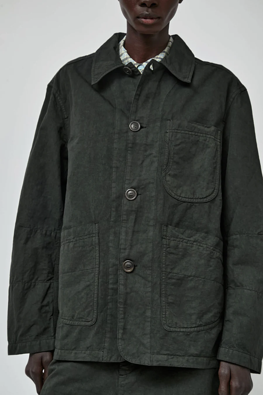 YMC Construction Jacket in Dark Green - Image 4