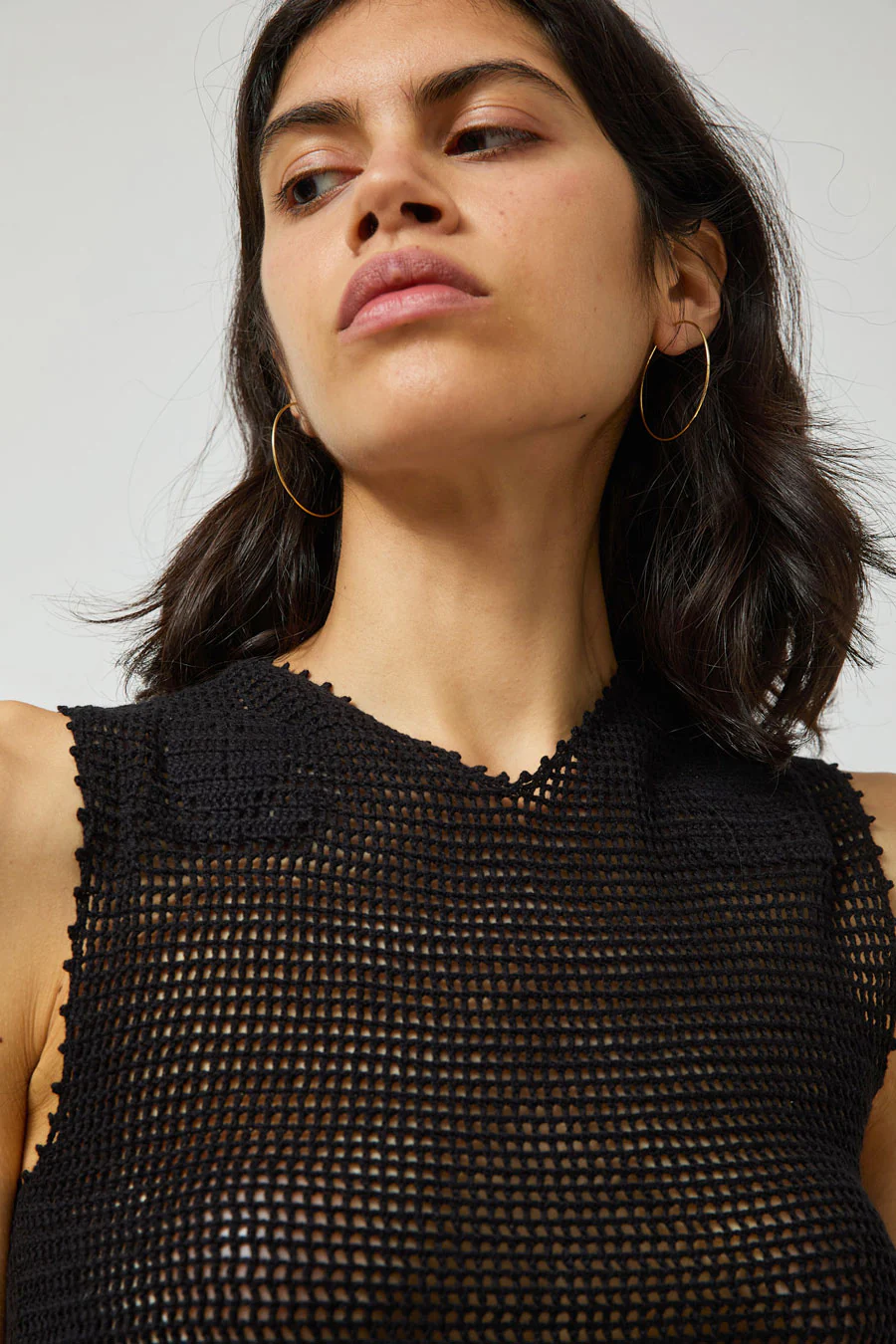Zii Ropa Nia Crochet Top in Black - Image 3